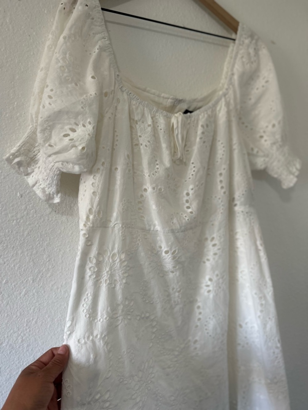7 for all mankind white eyelet dress size XL - Picture 6 of 8